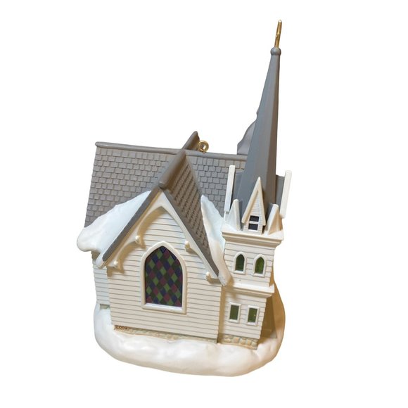 2002 Hallmark Ornament COUNTRY CHURCH Candlelight Services #5 - Picture 5 of 9